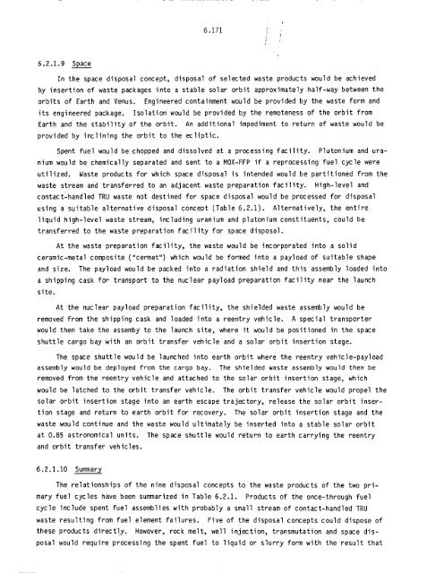 Management of Commercially Generated Radioactive Waste - U.S. ...