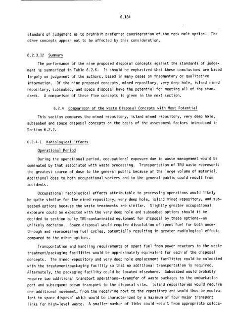 Management of Commercially Generated Radioactive Waste - U.S. ...