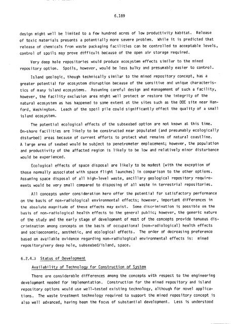 Management of Commercially Generated Radioactive Waste - U.S. ...