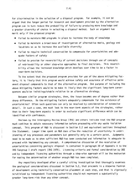 Management of Commercially Generated Radioactive Waste - U.S. ...