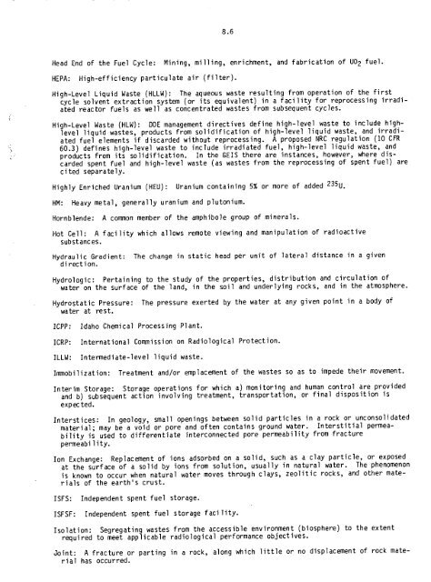 Management of Commercially Generated Radioactive Waste - U.S. ...