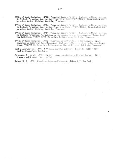 Management of Commercially Generated Radioactive Waste - U.S. ...