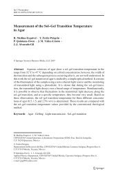 Measurement of the Sol–Gel Transition Temperature in Agar