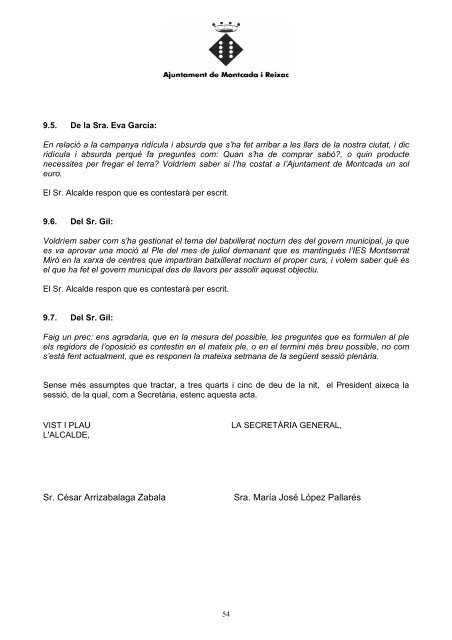 20081030Acta Ple 30 octubre 08 - Ajuntament de Montcada i Reixac