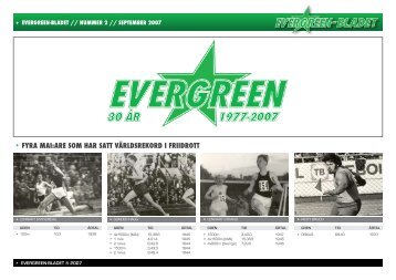 Evergreen Bladet - Evergreen - MAI:s HALL OF FAME