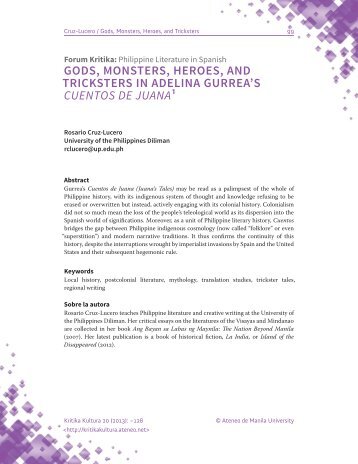 KK Feb 2013 2.2 Gods Monsters Tricksters.pdf - Kritika Kultura