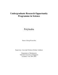 Polyhedra - Department of Mathematics