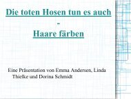 Die toten Hosen tun es auch -  Haare färben