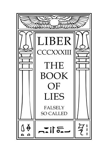 Liber 333: The Book of Lies, falsely-so-called