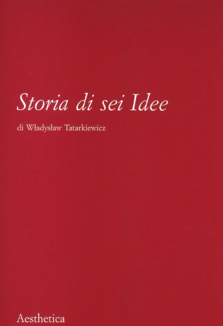 W.Tatarkiewicz, Storia di sei idee