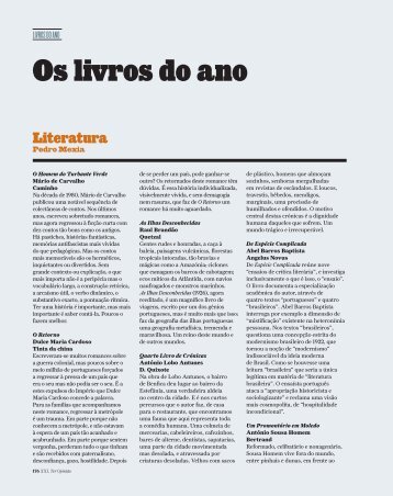 Os livros do ano - Fundação Francisco Manuel dos Santos