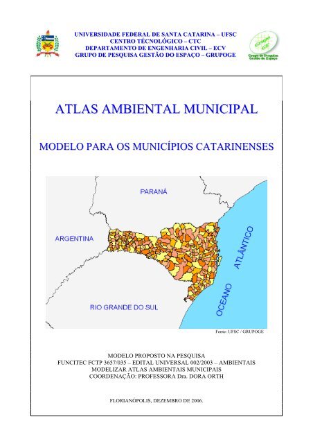 atlas ambiental municipal - Grupo Gestão do Espaço - Universidade ...