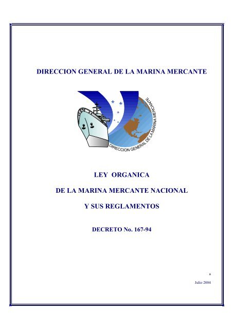 DIRECCION GENERAL DE LA MARINA MERCANTE LEY ...