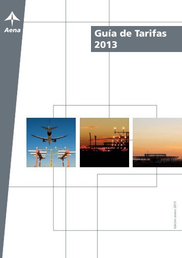 Guía de tarifas de Navegación Aérea 2013 - Aena.es