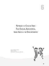 nutrição e o ciclo dA VidA: FAse escolAr, AdolescênciA, idAde ... - FEF