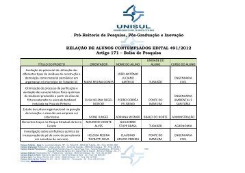 Universidade do Sul de Santa Catarina - UNISUL