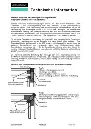 Dichtstoffe Dow Corning - Glas Fandel