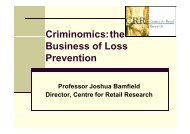 Criminomics:the Criminomics:the Business of ... - Retail Knowledge