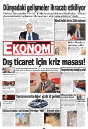 Dünyadaki gelişmeler ihracatı etkiliyor - Ekonomi Gazetesi