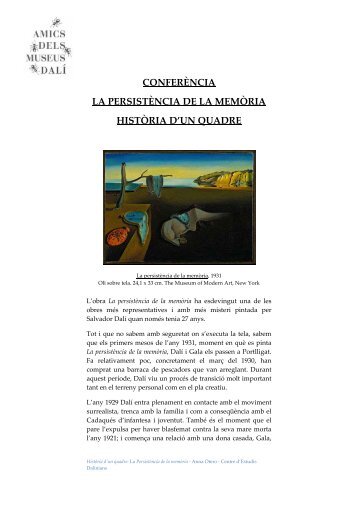 Contingut de la conferència en PDF. - Fundació Gala - Salvador Dalí