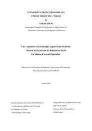 UNIVERSITE DE BOURGOGNE U.F.R de MEDECINE Anne ... - TEL