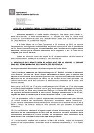 Acte ple extraordinari de 25 d'octubre de 2012 - Ajuntament dels ...