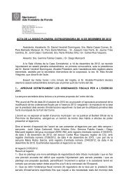 Acta ple extraordinari de 14 de desembre de 2012 - Ajuntament dels ...
