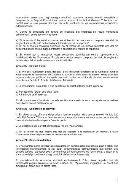 Document de tràmit Llibre Ordenances 2007.pdf - Ajuntament de ...