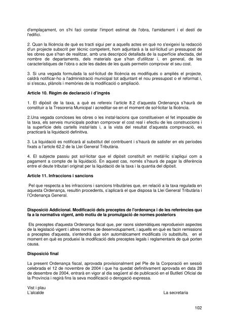 Document de tràmit Llibre Ordenances 2007.pdf - Ajuntament de ...