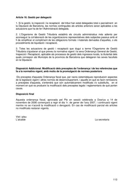 Document de tràmit Llibre Ordenances 2007.pdf - Ajuntament de ...