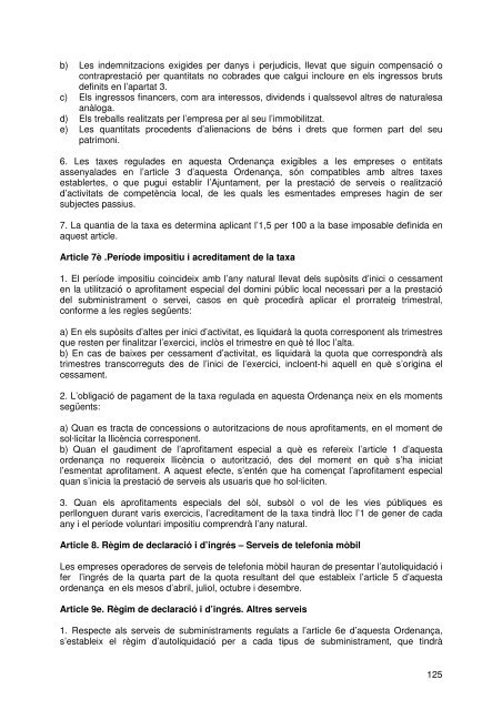 Document de tràmit Llibre Ordenances 2007.pdf - Ajuntament de ...