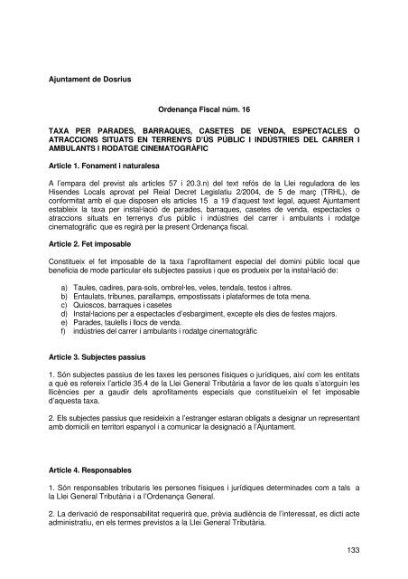 Document de tràmit Llibre Ordenances 2007.pdf - Ajuntament de ...