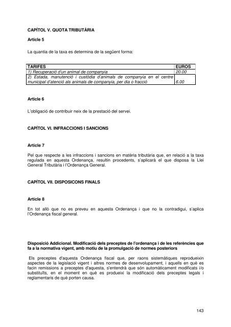 Document de tràmit Llibre Ordenances 2007.pdf - Ajuntament de ...