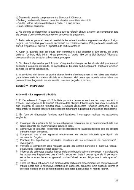 Document de tràmit Llibre Ordenances 2007.pdf - Ajuntament de ...