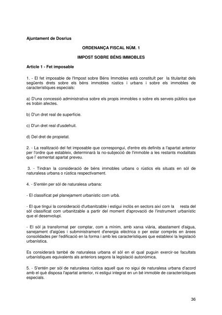 Document de tràmit Llibre Ordenances 2007.pdf - Ajuntament de ...