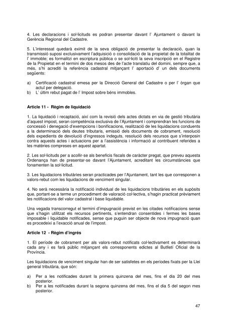 Document de tràmit Llibre Ordenances 2007.pdf - Ajuntament de ...