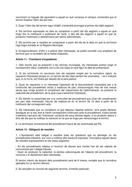 Document de tràmit Llibre Ordenances 2007.pdf - Ajuntament de ...