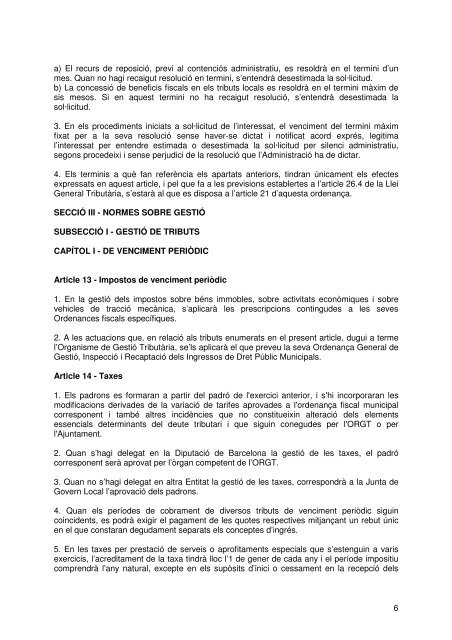 Document de tràmit Llibre Ordenances 2007.pdf - Ajuntament de ...