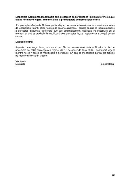 Document de tràmit Llibre Ordenances 2007.pdf - Ajuntament de ...