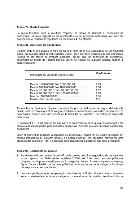 Document de tràmit Llibre Ordenances 2007.pdf - Ajuntament de ...