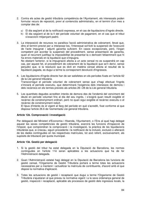 Document de tràmit Llibre Ordenances 2007.pdf - Ajuntament de ...