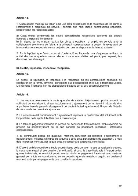 Document de tràmit Llibre Ordenances 2007.pdf - Ajuntament de ...