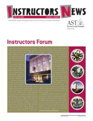 Instructors Forum - Association of Surgical Technologists