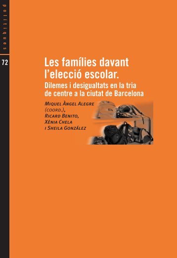 Les famílies davant l'elecció escolar. - Fundació Jaume Bofill