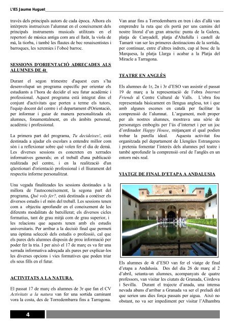 Revista Informa n. 8, juny 2004 - Institut Jaume Huguet