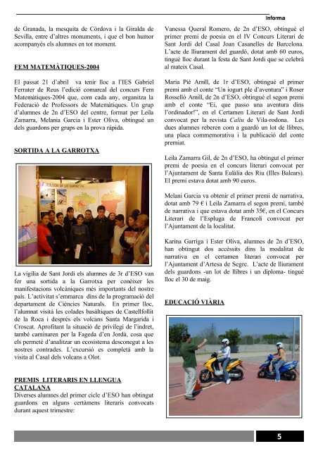 Revista Informa n. 8, juny 2004 - Institut Jaume Huguet