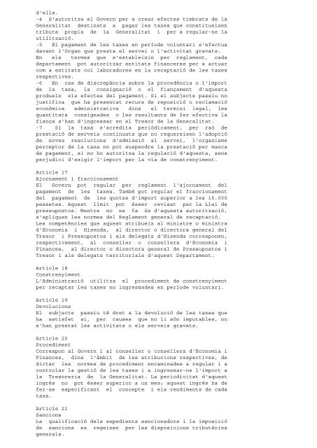 Legislació comuna aplicable Decret183/1981 de 2 de juliol, de ...