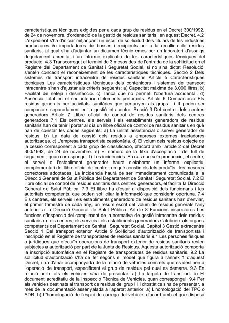 Legislació comuna aplicable Decret183/1981 de 2 de juliol, de ...