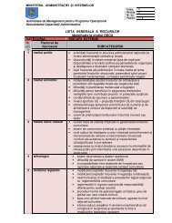 Lista generală - Ministerul Fondurilor Europene