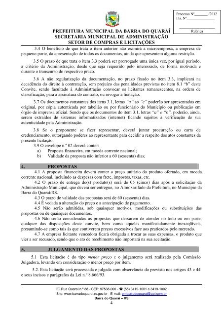 convite 15 - aquisição de material ambulatorial - Prefeitura ...